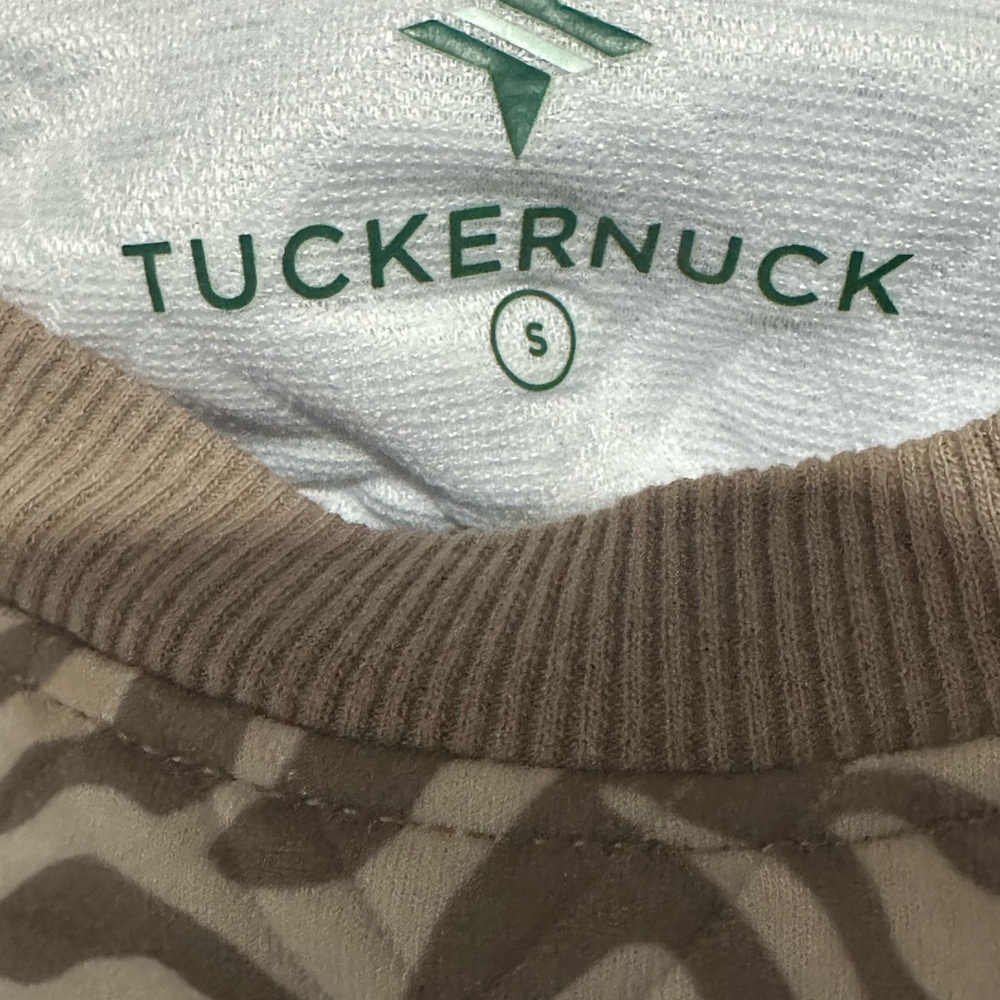 Tuckernuck Sport Quilted Zebra Print Pullover Puff Shoulders S - Picture 4 of 5